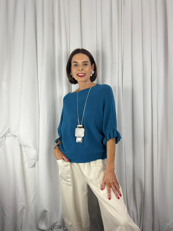 Zodiac knitwear in teal