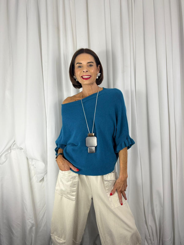 Zodiac knitwear in teal