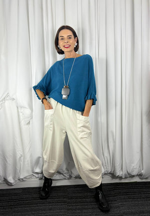 Zodiac knitwear in teal