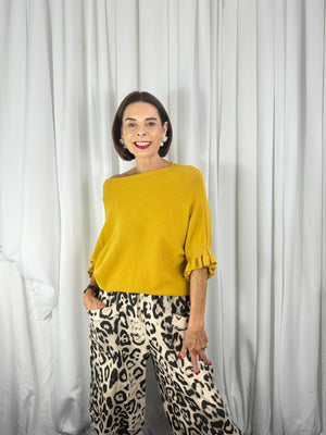 Zodiac knitwear in mustard