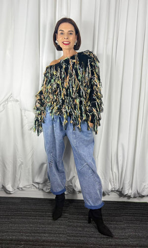 Liza knitwear in black and multi