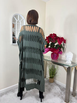 Holy Moly dress in sage