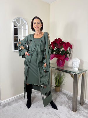Holy Moly dress in sage