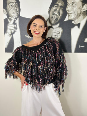 Luna knitwear in black and multi