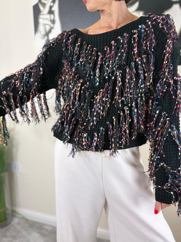 Luna knitwear in black and multi