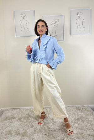 Sylvia shirt in baby blue