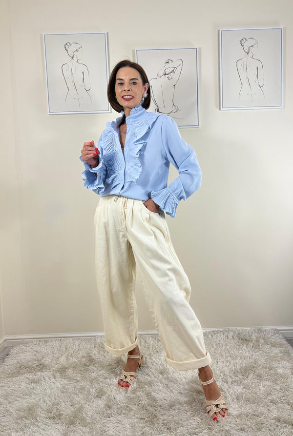 Sylvia shirt in baby blue