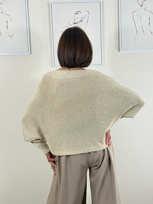 Albi Cross knitwear in gold