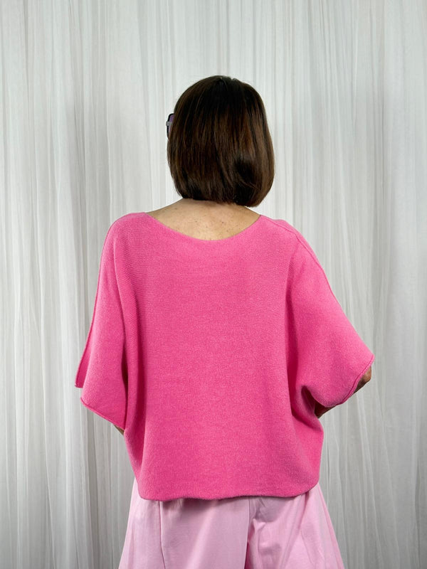 Saliyan knitwear in bubblegum pink