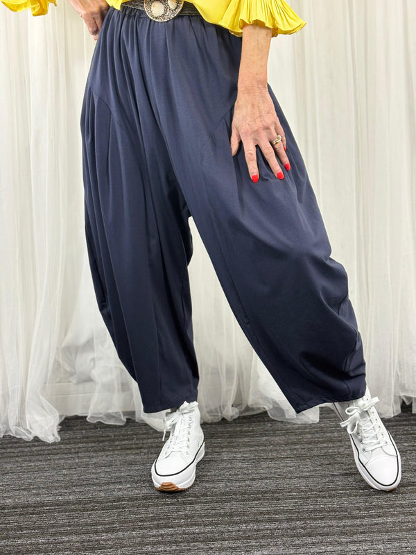 Felicity cocoon trousers in Navy