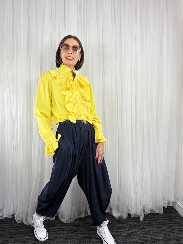 Felicity cocoon trousers in Navy