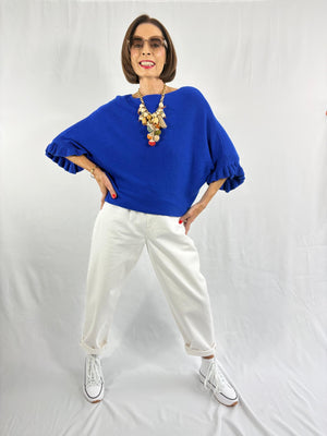 Zodiac knitwear in royal blue