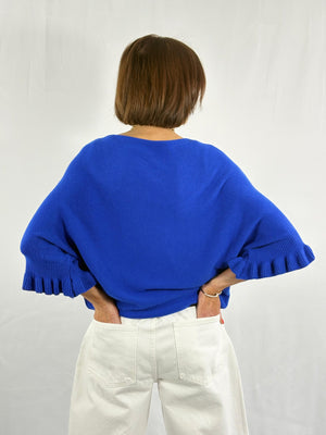 Zodiac knitwear in royal blue