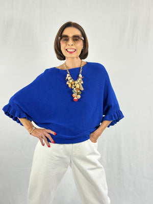 Zodiac knitwear in royal blue