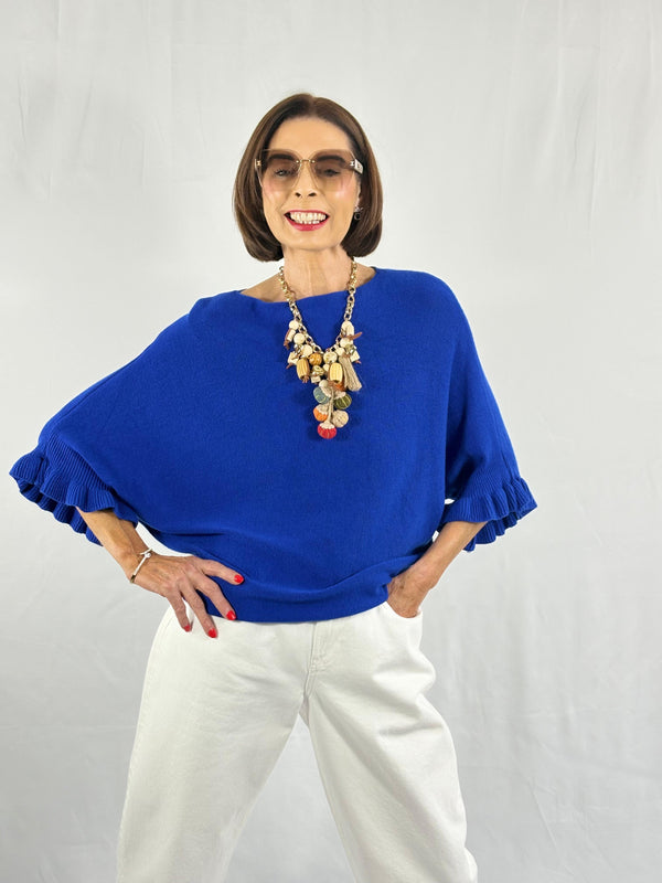 Zodiac knitwear in royal blue