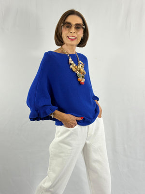 Zodiac knitwear in royal blue