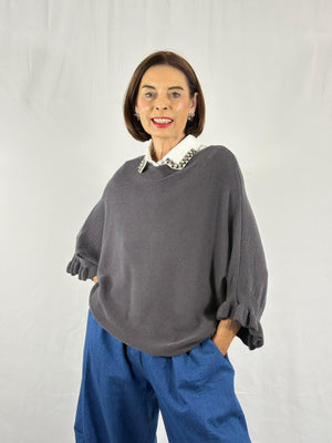 Zodiac knitwear in silver grey