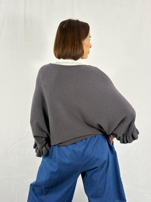 Zodiac knitwear in silver grey