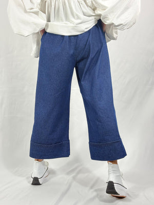 Maya Plazzo jeans in dark denim