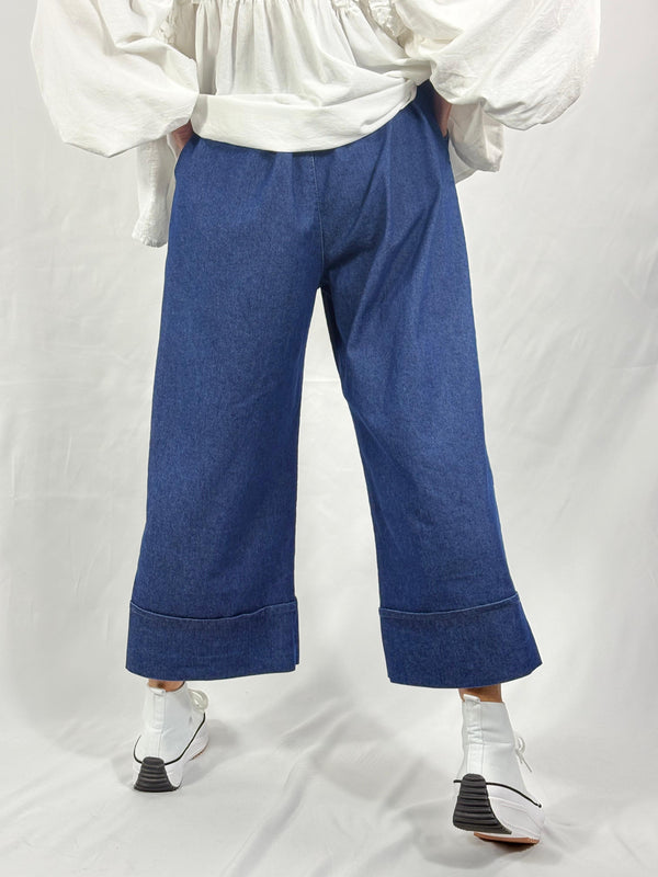 Maya Plazzo jeans in dark denim