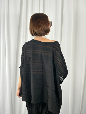 Toni quirky co-ord suit in black