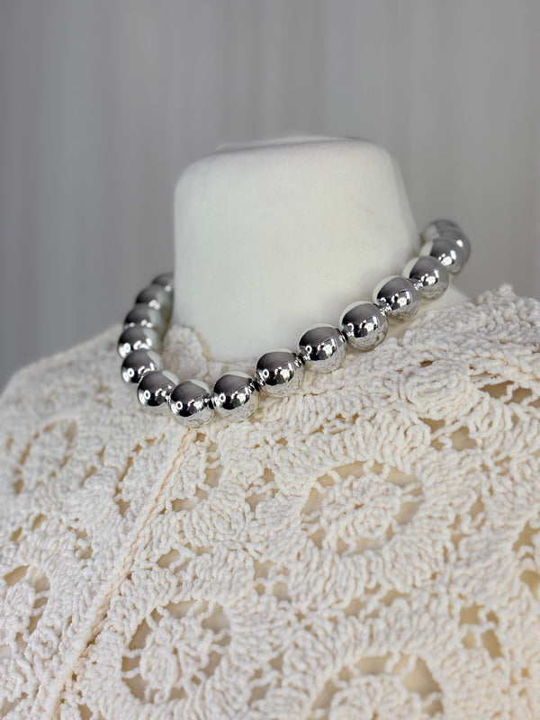 Silver Ball Necklace in Jewellery