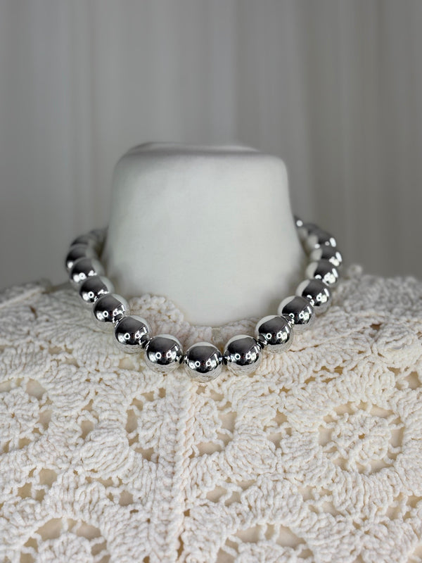 Silver Ball Necklace in Jewellery
