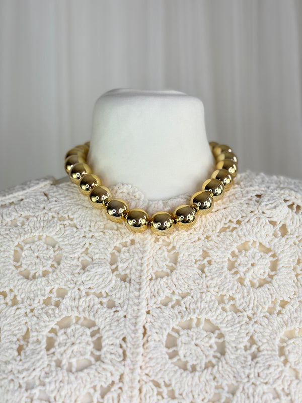 Gold Ball Necklace in Jewellery