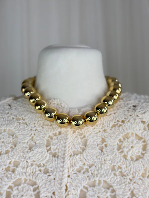 Gold Ball Necklace in Jewellery