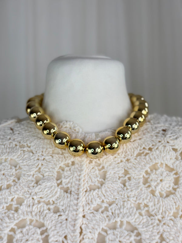 Gold Ball Necklace in Jewellery