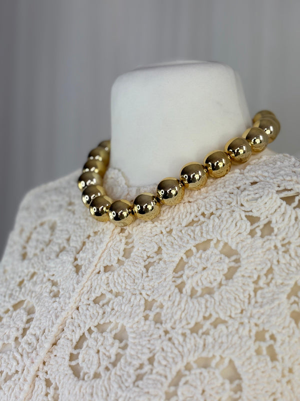 Gold Ball Necklace in Jewellery