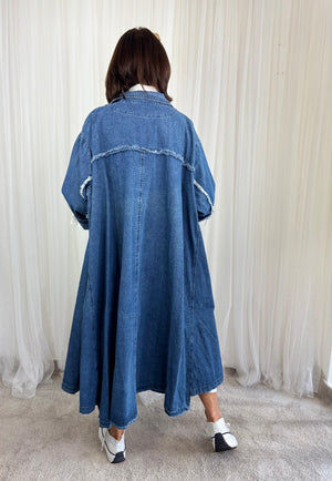 Denim Trench Jacket