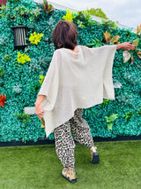 Madina Waterfall top in Beige