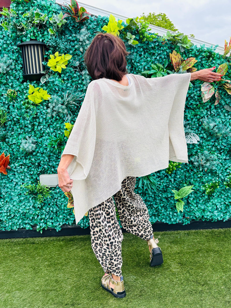 Madina Waterfall top in Beige
