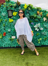 Madina Waterfall top in White