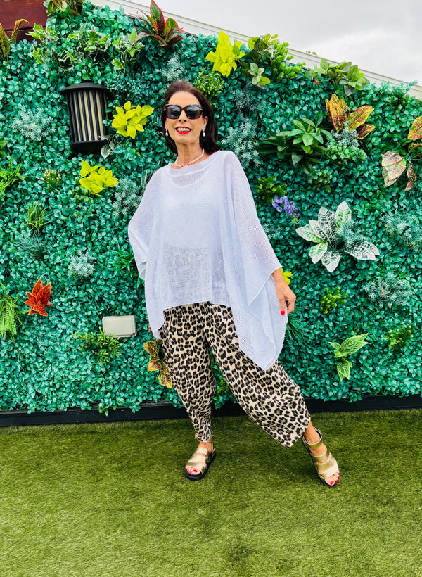 Madina Waterfall top in White