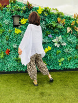 Madina Waterfall top in White