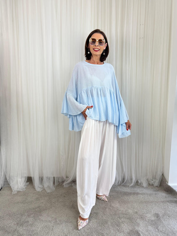 Paulo top in baby blue