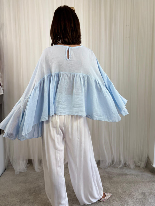Paulo top in baby blue