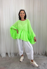 Paulo Top in Apple Green