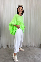 Paulo Top in Apple Green