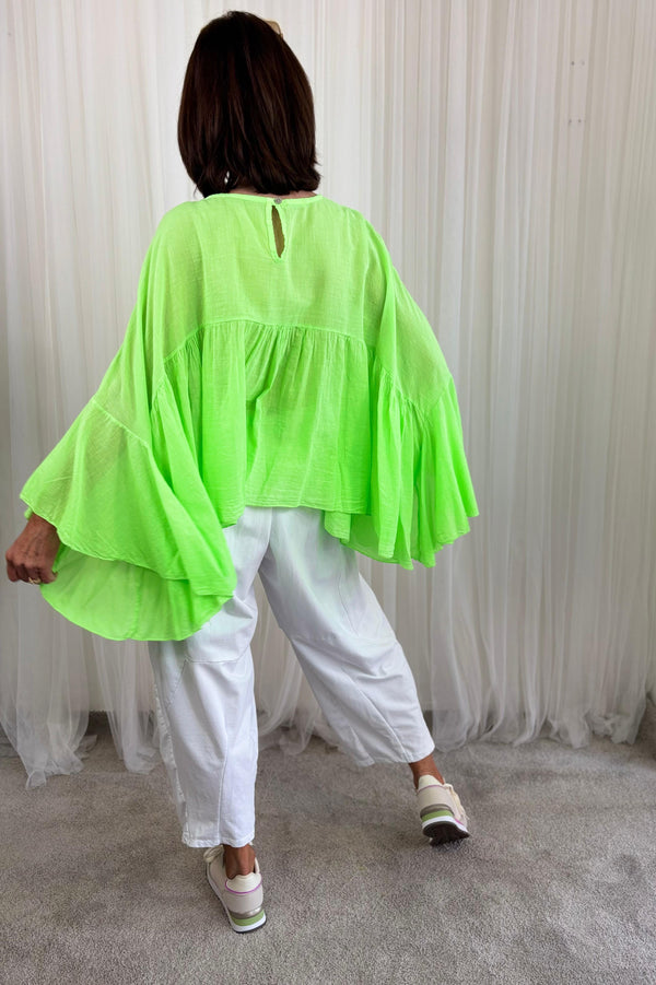 Paulo Top in Apple Green