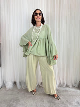 Paulo Top in Sage Green