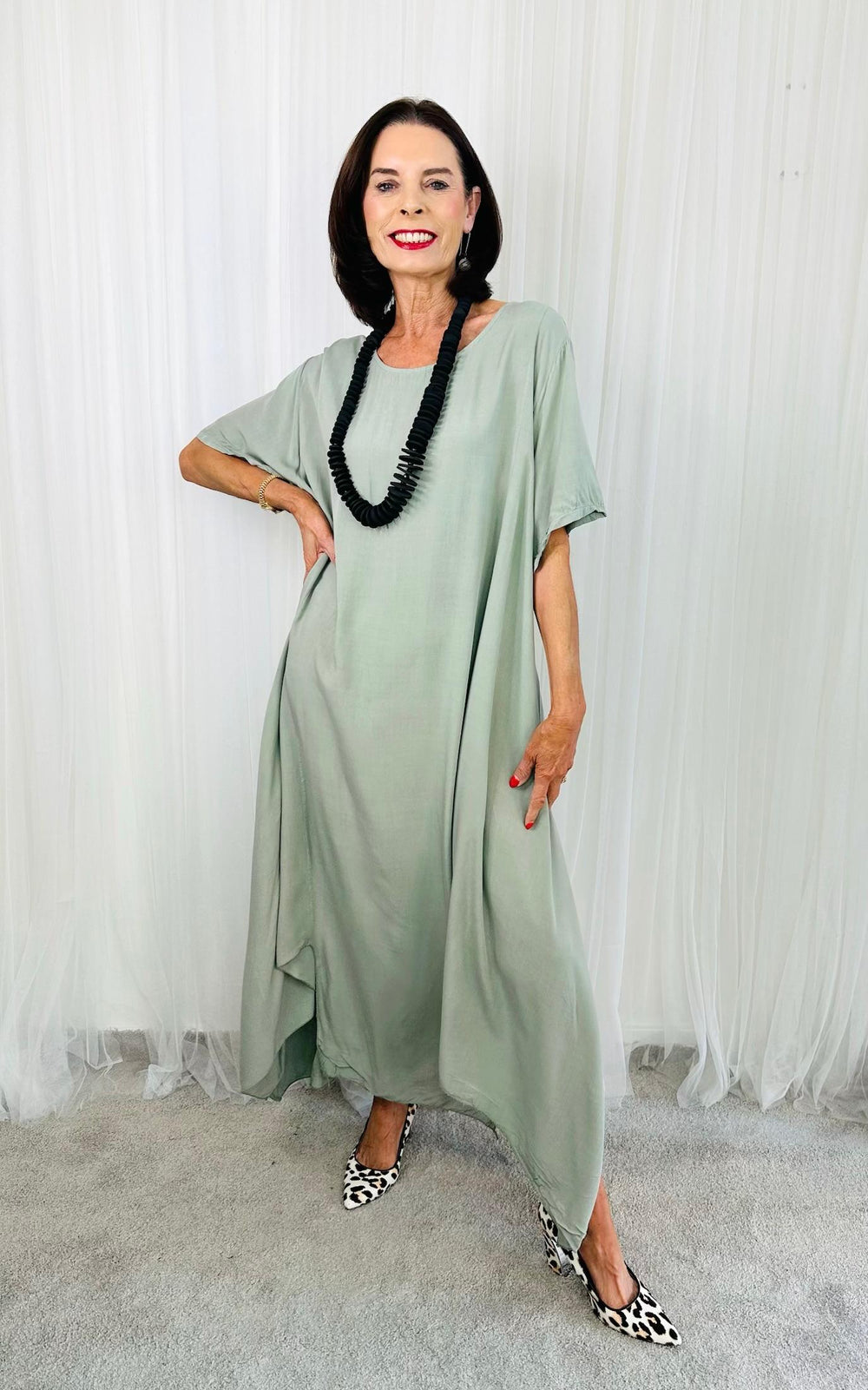Maliya Dress in Sage
