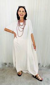 Maliya Dress in Beige
