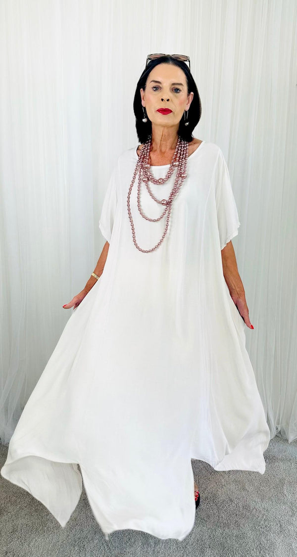 Maliya Dress in Beige