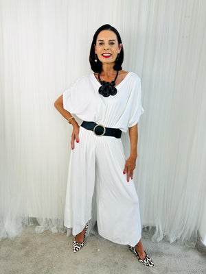 Betty Jumpsuit in White