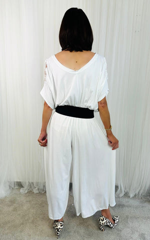 Betty Jumpsuit in White