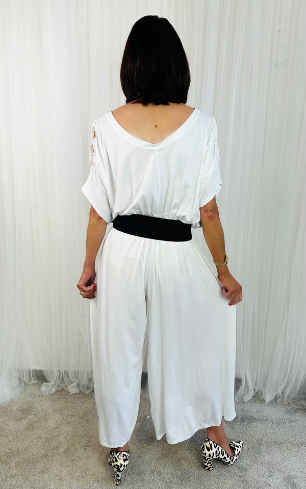 Betty Jumpsuit in White