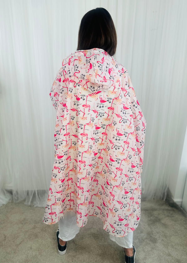 Mackintosh Poncho jacket in Flamingo